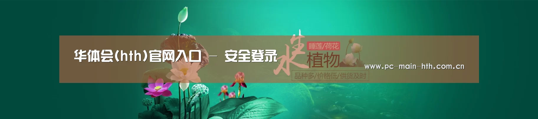 鲜花水草花卉网站模板